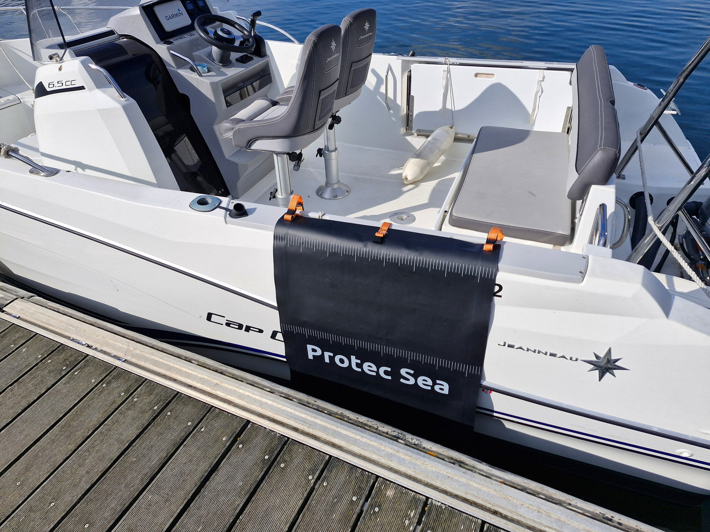 Protection bateau semi-rigide 75×100 cm – Gris | Tapis anti-percement boudins, franc-bords | Résistant & facile à poser