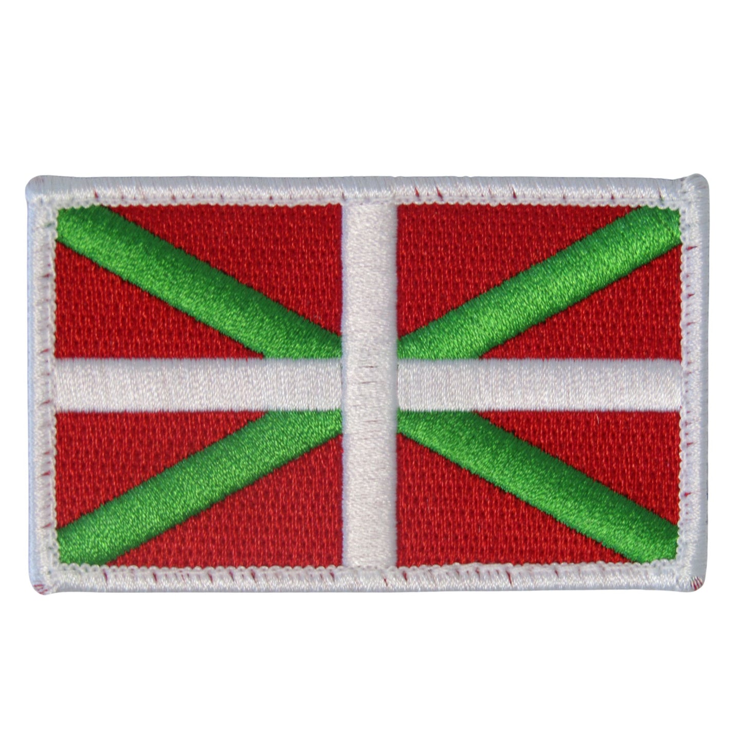 BADGE/ÉCUSSON BASQUE – Drapeau Euskadi – Velcro 8×5 cm