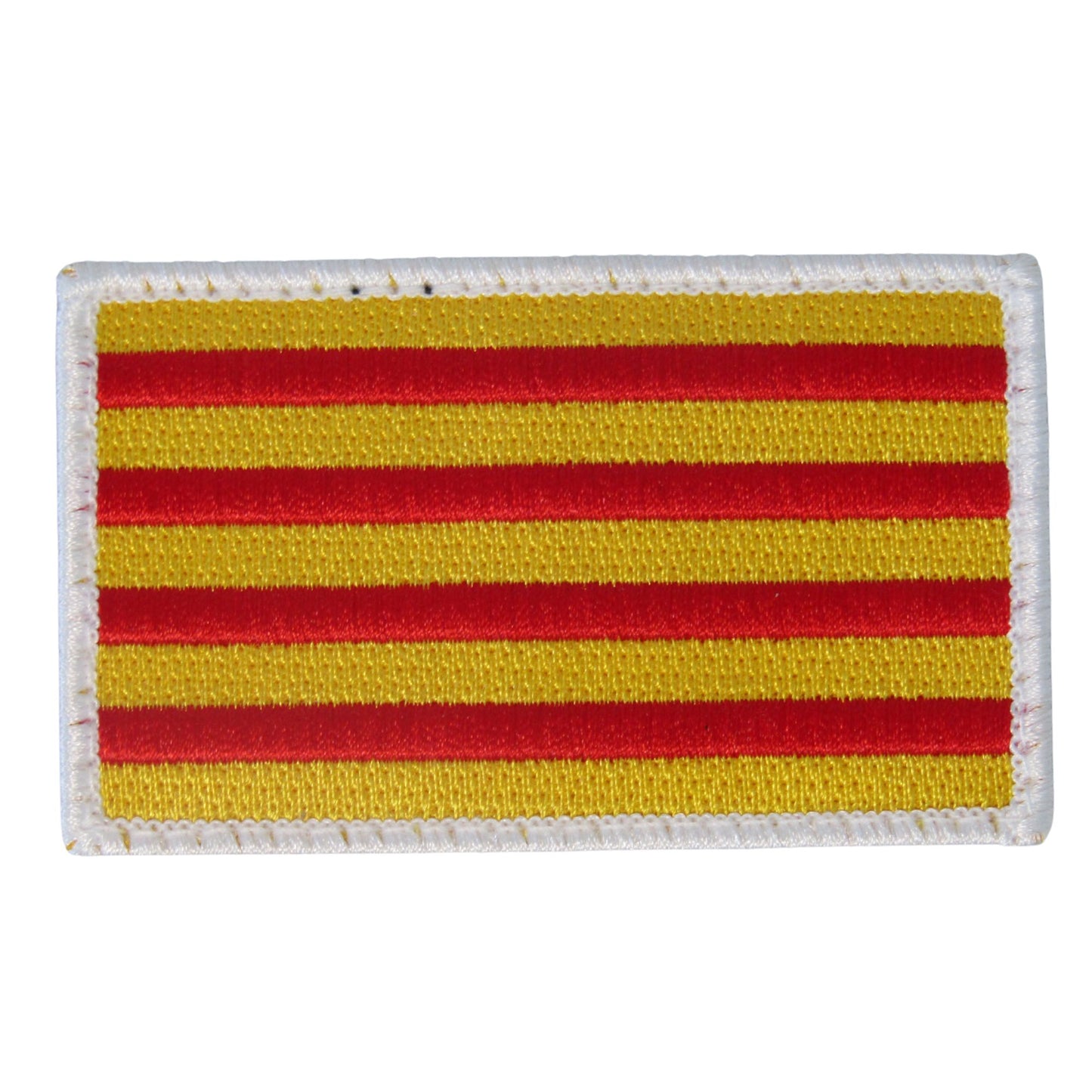 BADGE/ÉCUSSON CATALAN – Drapeau Catalogne – Velcro 8×5 cm