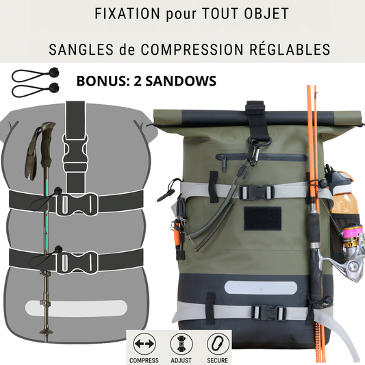 🎒 Transportez vos objets longs avec sangles & sandows Protec Sea