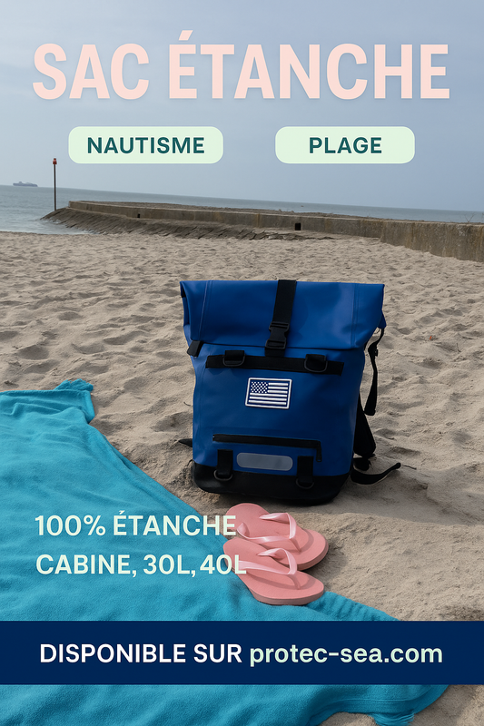 🏖️ À la plage comme en rando… il garde vos affaires au sec