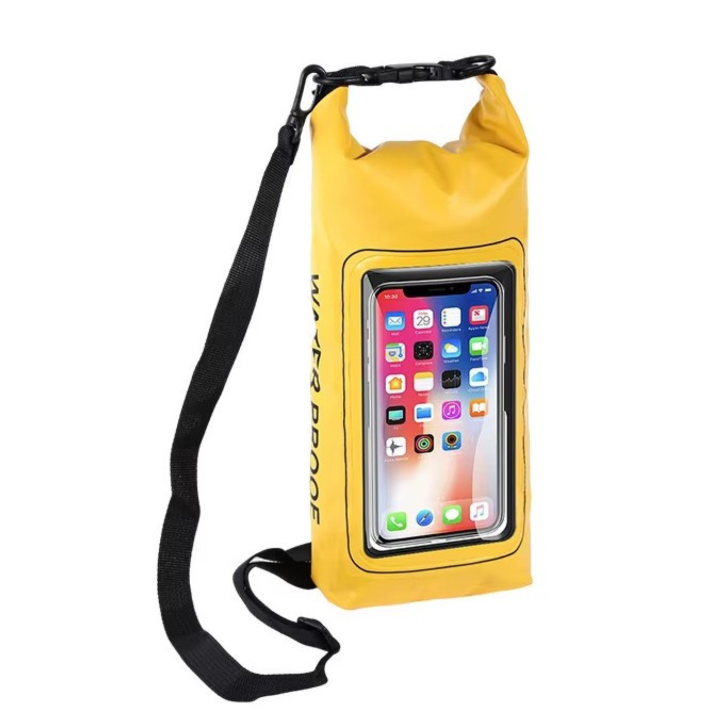 Pochette TACTILE étanche  - IPX6 2,5 L – 2 poches – poche smartphone, résistante, portage polyvalent outdoor et nautisme.