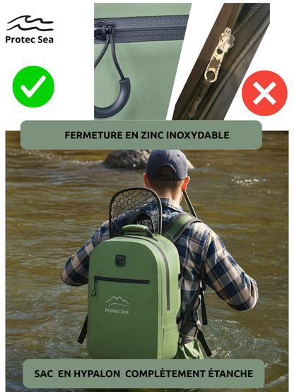 🎒 Zinc Bag 22 L – Hypalon haute résistance & ZIP en ZINC anticorrosion