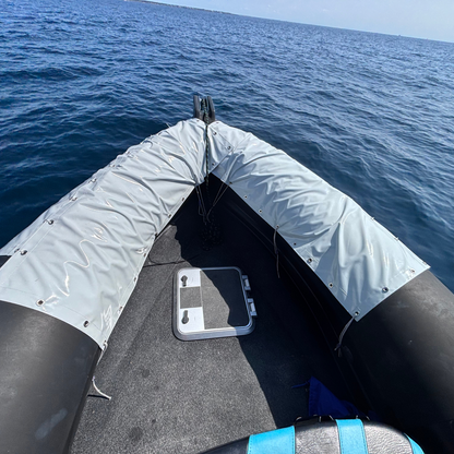 Protection semi-rigide flotteurs bateau – 2 paires (4 plaques 150×50 cm) – Anti-coupure & antichoc – Spécial pêche au thon –