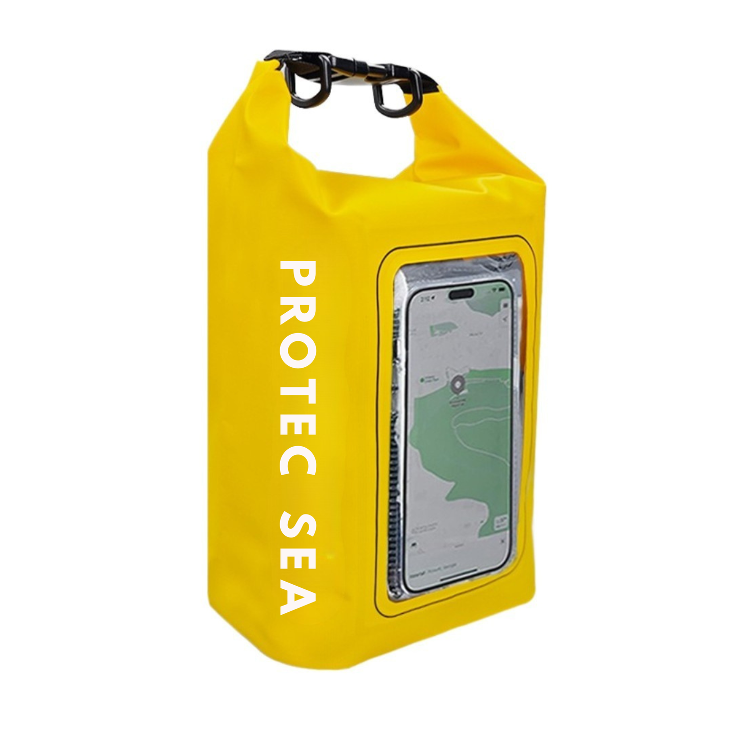 Pochette TACTILE étanche  - IPX6 2,5 L – 2 poches – poche smartphone, résistante, portage polyvalent outdoor et nautisme.