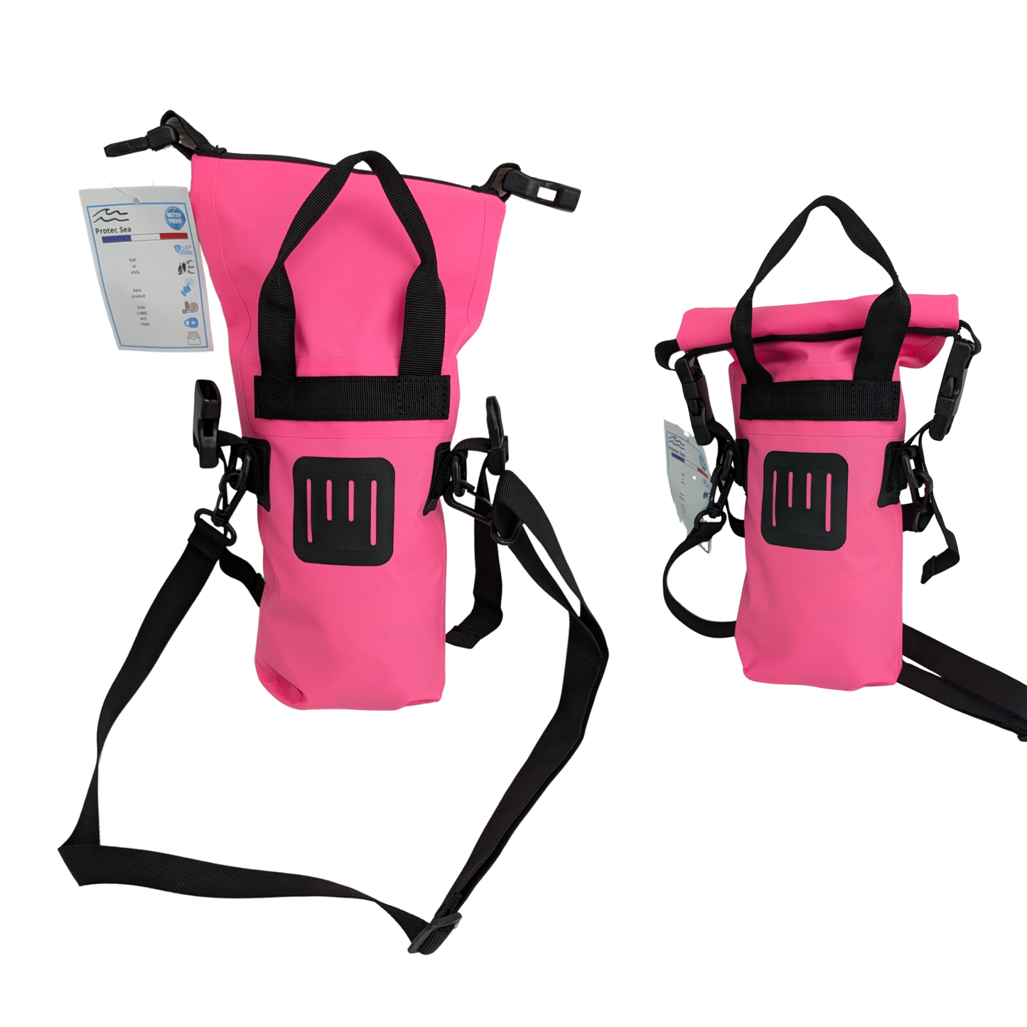 Pochette TACTILE étanche  - IPX6 2,5 L – 2 poches – poche smartphone, résistante, portage polyvalent outdoor et nautisme.