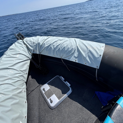 Protection semi-rigide flotteurs bateau – 2 paires (4 plaques 150×50 cm) – Anti-coupure & antichoc – Spécial pêche au thon –