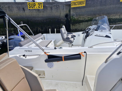 Protection bateau semi-rigide 75×100 cm – Gris | Tapis anti-percement boudins, franc-bords | Résistant & facile à poser