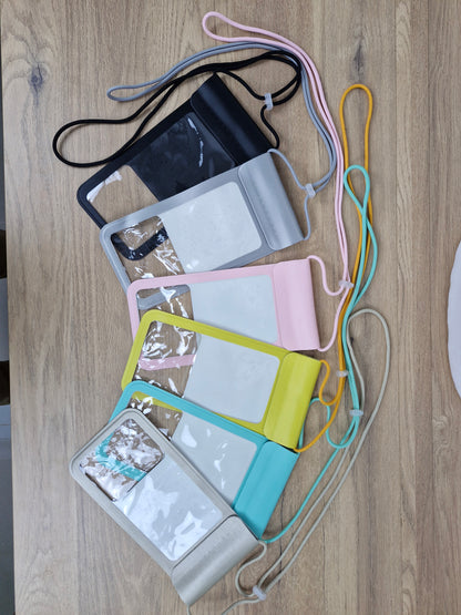 Pochette Étanche IPX8 Universelle – TPU Haute Résistance, Double Sécurité, Tactile & Photo – Tour de Cou / Bandoulière Réglable