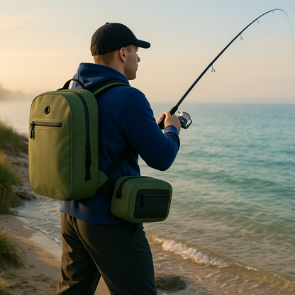 Sacoche 6 L étanche -  Hypalon –  fermeture ZINC anticorrosion – pêche & outdoor