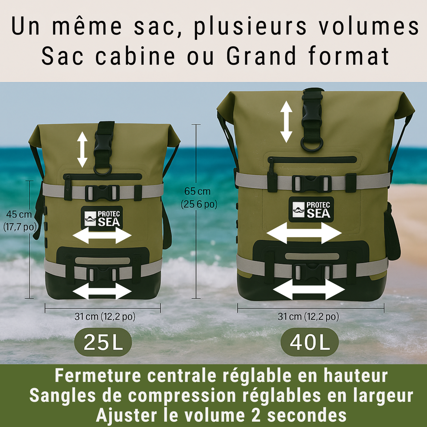 SAC DE PÊCHE IPX6 ETANCHE- PÊCHE / NAUTISME / OUTDOOR