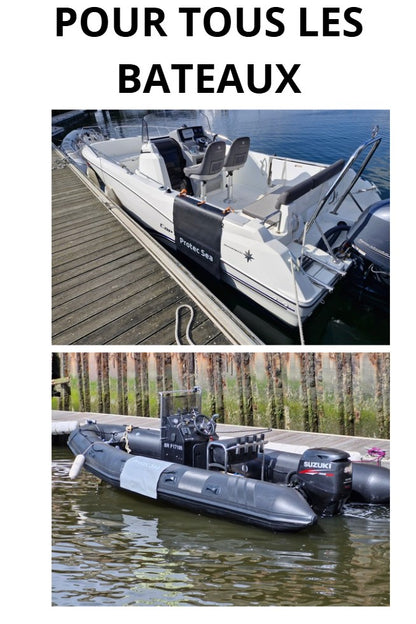 Protection bateau semi-rigide NOIR 75×100 cm – Tapis anti-percement