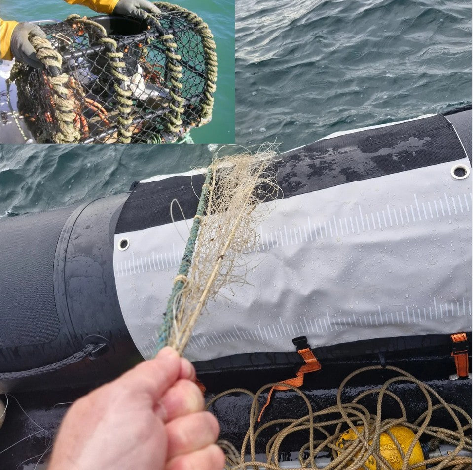 Protection bateau semi-rigide 75×100 cm – Gris | Tapis anti-percement boudins, franc-bords | Résistant & facile à poser