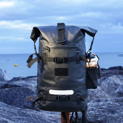 Sac à dos étanche IPX6 noir – 20–40 L – Fusion sac étanche & sac à dos