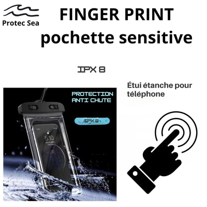 POCHETTE TELEPHONE IPX8 , ETANCHE ,  Protection contre l'eau et les chocs AIRBAG .