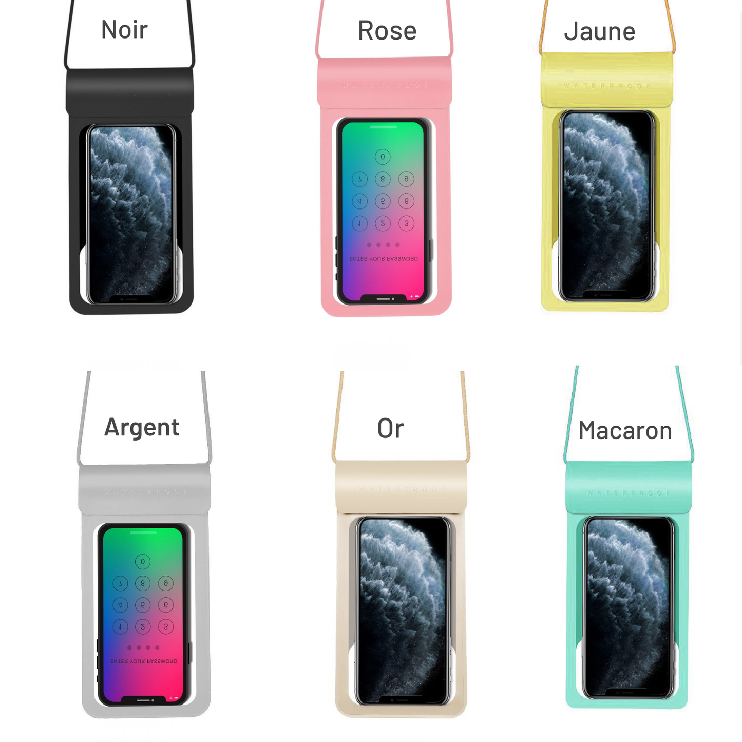 Pochette Étanche IPX8 Universelle – TPU Haute Résistance, Double Sécurité, Tactile & Photo – Tour de Cou / Bandoulière Réglable