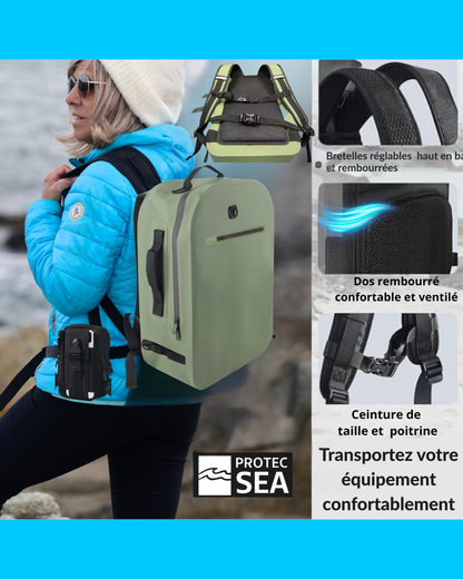 🎒 Zinc Bag 22 L – Hypalon haute résistance & ZIP en ZINC anticorrosion