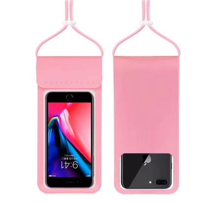 Pochette Étanche IPX8 Universelle – TPU Haute Résistance, Double Sécurité, Tactile & Photo – Tour de Cou / Bandoulière Réglable