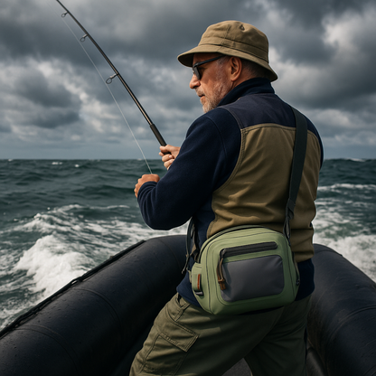 Sacoche 6 L étanche -  Hypalon –  fermeture ZINC anticorrosion – pêche & outdoor