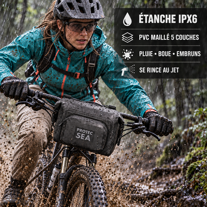 Sacoche étanche IPX6 4L Protec Sea – Sac à main étanche, vélo, moto, nautisme