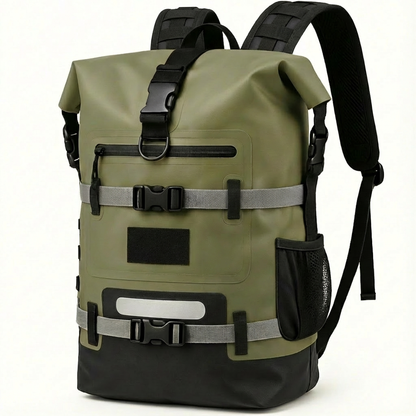 Sac à dos étanche IPX6 réglable 20–40L – Mer, Ville, Randonnée