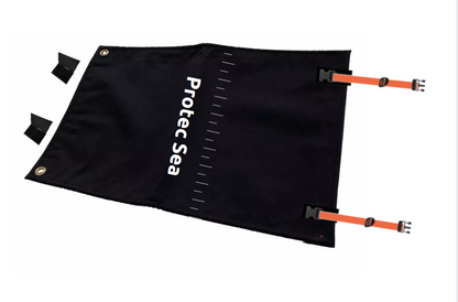 PROTECTION pour SEMI RIGIDE : PLONGEE/CHASSE SM :PASSAGE PLONGEUR -TAPIS anti-percement  50*100 cm NOIR